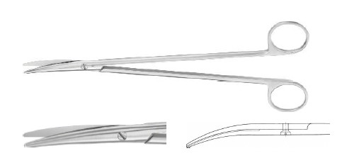 НЕЛЬСОН-МЕТЦЕНБАУМ НОЖИЦІ ВИГНУТІ 230MM